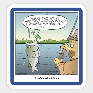 Foulmouth Bass Sticker